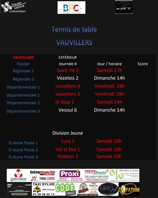 Saison 2022/2023 - Phase 1 - Journée 1 - Championnat Séniors